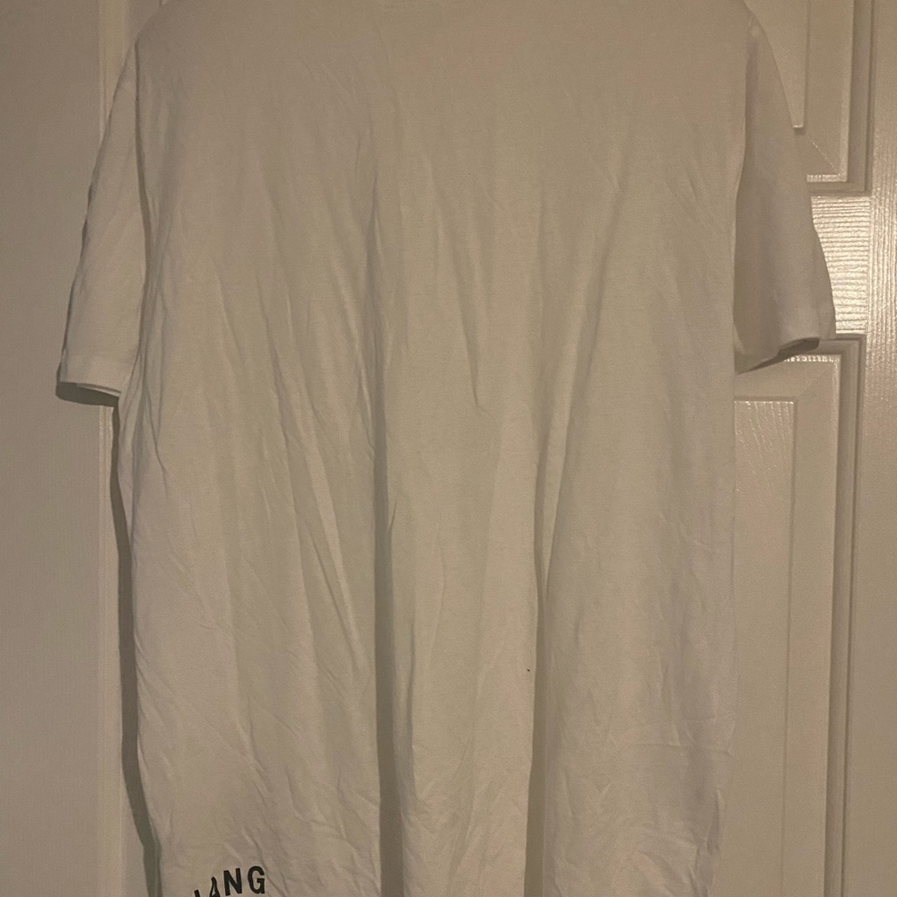 Helmut Lang White and Black Signature T shirt